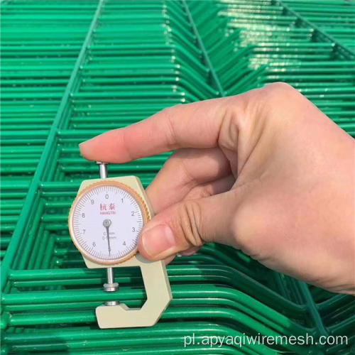PVC powlekany spawany stalowy panel ogrodzenia z drutu